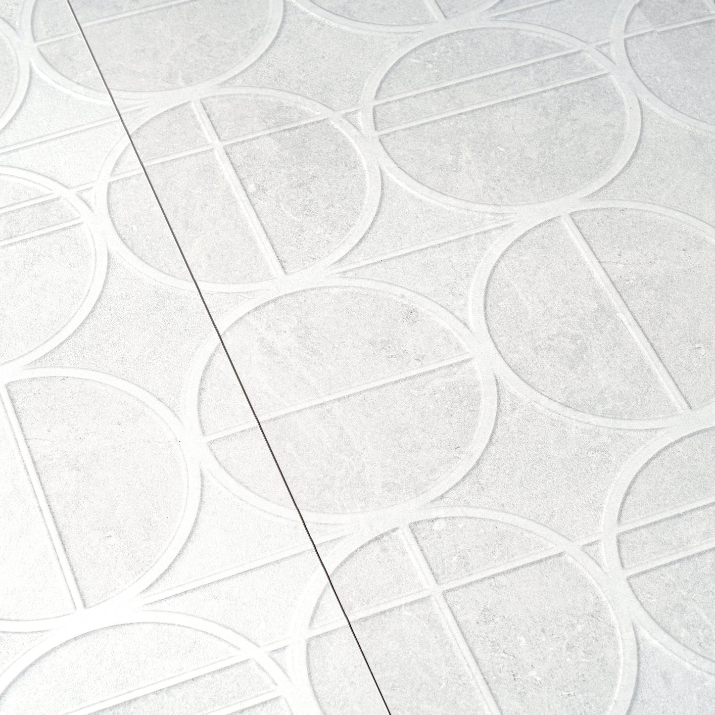Soft Cloud White 16x48 Matte Ceramic Deco Large Tile