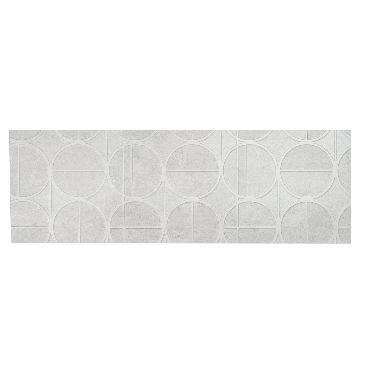 Soft Cloud White 16x48 Matte Ceramic Deco Large Tile - Sample