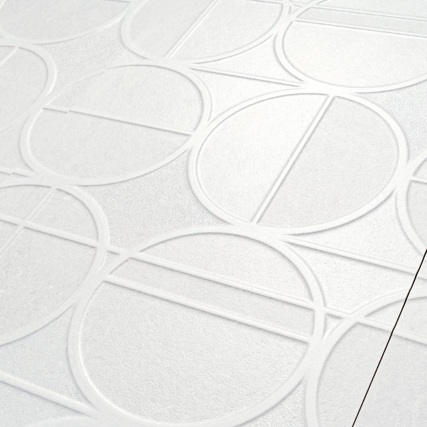 Soft Cloud White 16x48 Matte Ceramic Deco Large Tile