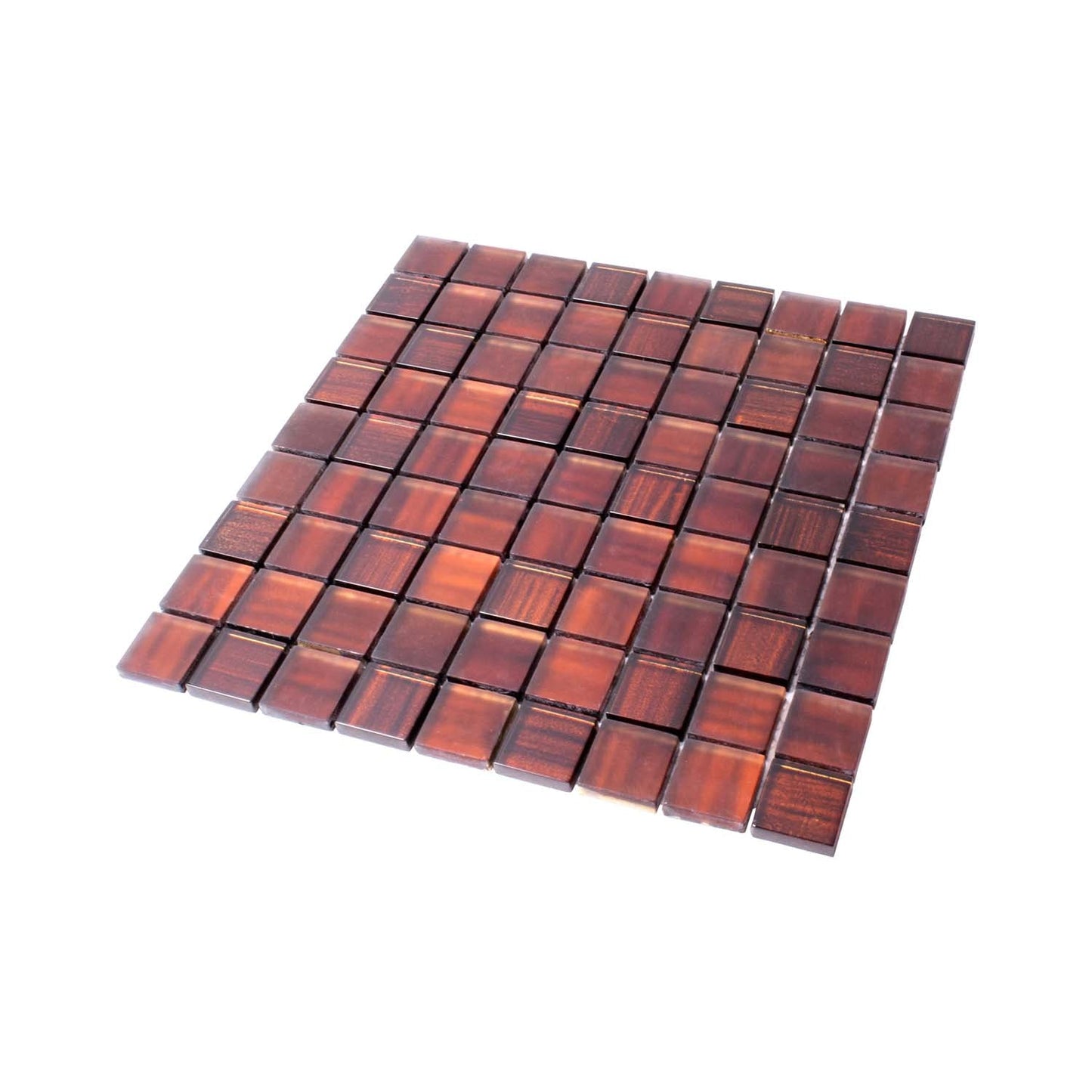 Bronze 11 x 11 Glossy, Matte Glass Mosaic Tile