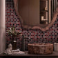 Jam Red 11 x 11 Glossy, Matte Glass Mosaic Tile