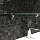 Black 11 x 11 Glossy, Matte Glass Mosaic Tile