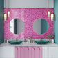 Fuchsia Pink 11 x 11 Glossy, Matte Glass Mosaic Tile