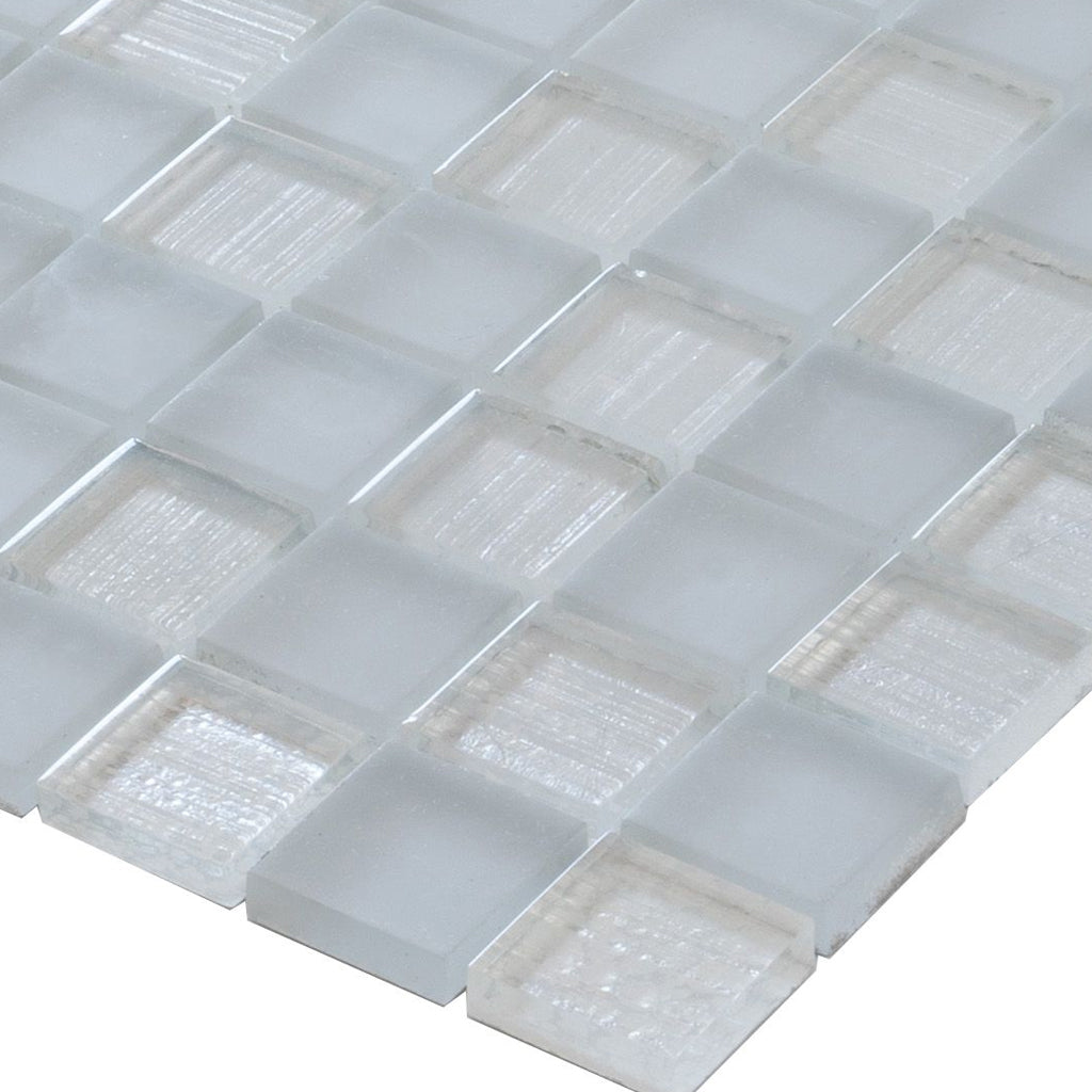 Could Gray 11x11 Glossy, Matte Glass Mosaic Tile Sample