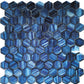 Blue 11 x 11 Glossy, Matte Glass Mosaic Tile