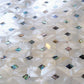 White 12 x 12 Polished Shell, Mother of Pearl Mosaic Tile