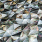 Black 12x12 Polished Shell Mosaic Tile Sample