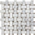 White 12 x 12 Polished Marble Mosaic Tile