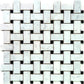 White 12 x 12 Polished Marble Mosaic Tile