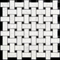 White 12 x 12 Polished Marble Mosaic Tile