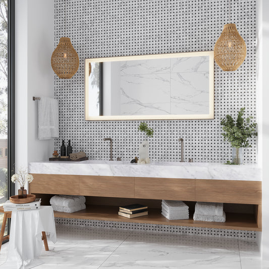 White 12 x 12 Polished Dot Basketweave Bianco Carrara, Eastern Black Marble Mosaic Tile