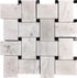 White 11 x 11 Polished Marble Mosaic Tile