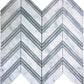 Gray and White 11 x 12 Polished Marble Mosaic Tile