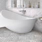 Powder White 12 x 12 Honed Marble Mosaic Tile