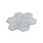 White 10x11 Honed Marble Mosaic Tile