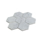 White 10x11 Honed Marble Mosaic Tile Sample
