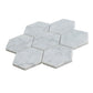White 10x11 Honed Marble Mosaic Tile Sample