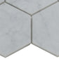 White 10x11 Honed Marble Mosaic Tile Sample