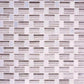 White and Beige 12 x 12 Polished Marble Mosaic Tile