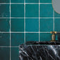 Ocean Green 5 x 5 Glossy Ceramic Square Tile