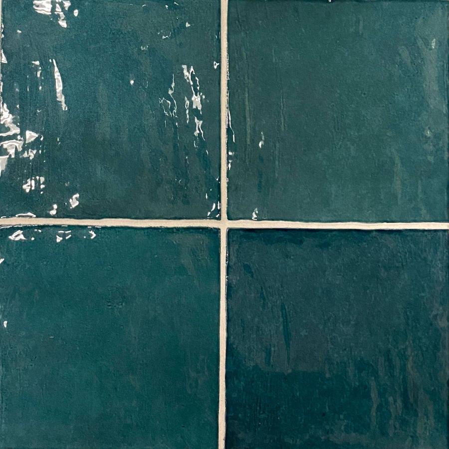 Ocean Green 5 x 5 Glossy Ceramic Square Tile