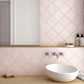 Soft Pink 5 x 5 Glossy Ceramic Square Tile