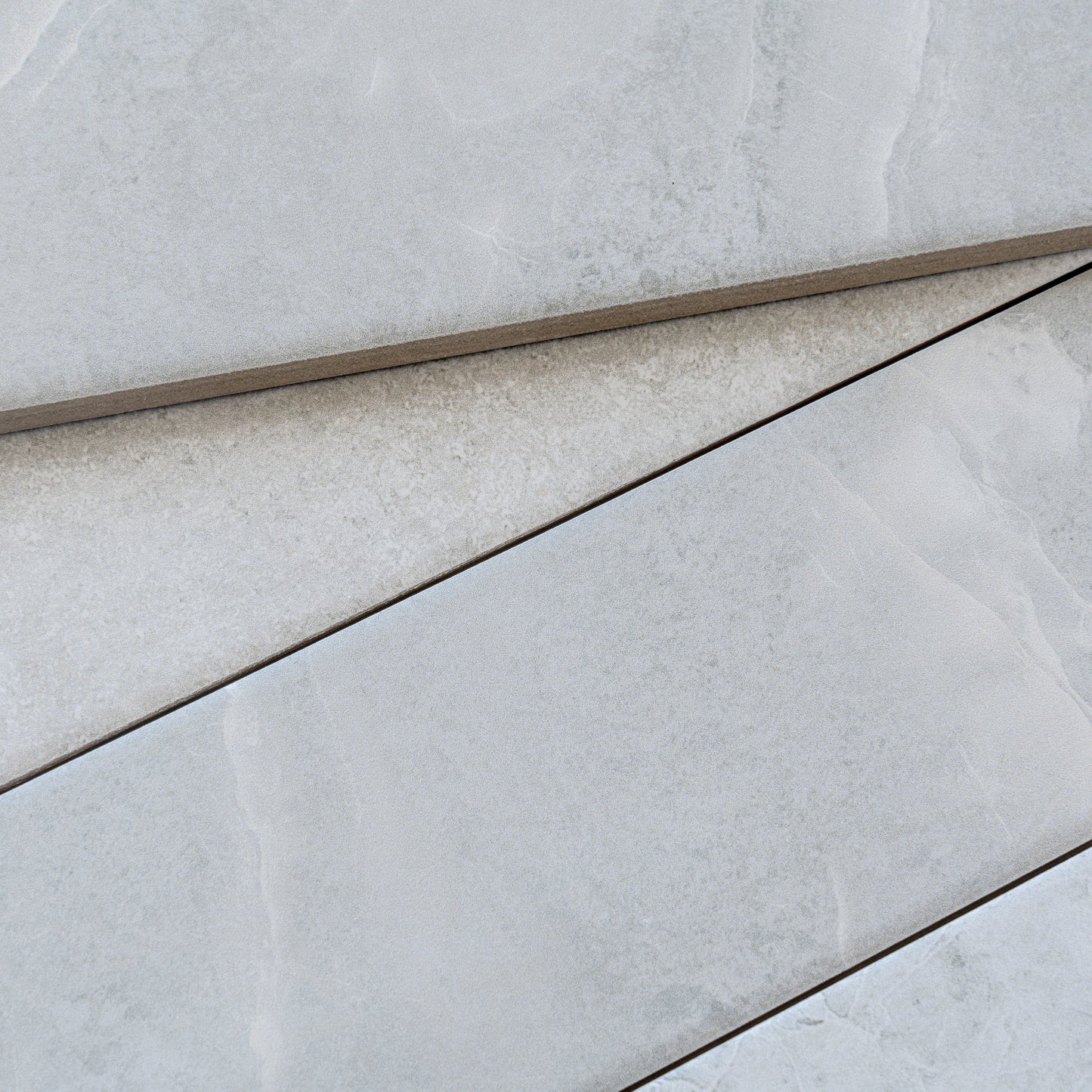 Soft Grey 3x24 Matte Porcelain Plank Tile