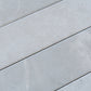 Soft Grey 3x24 Matte Porcelain Plank Tile - Sample