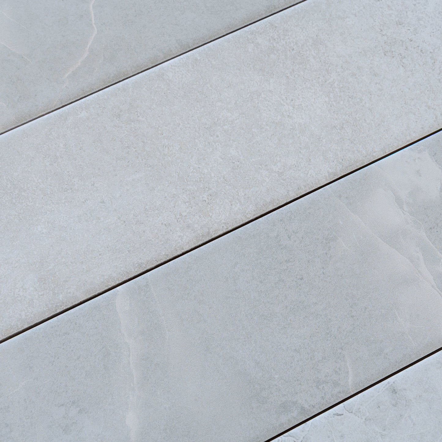 Soft Grey 3x24 Matte Porcelain Plank Tile - Sample