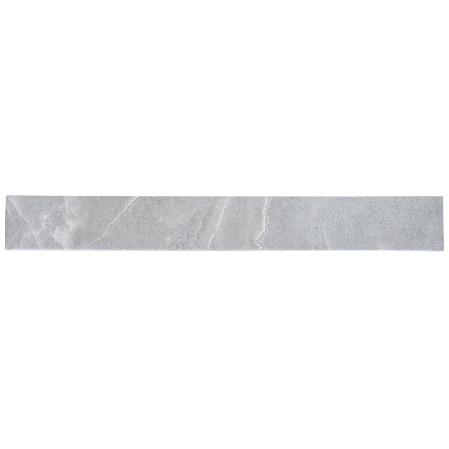 Soft Grey 3x24 Matte Porcelain Plank Tile