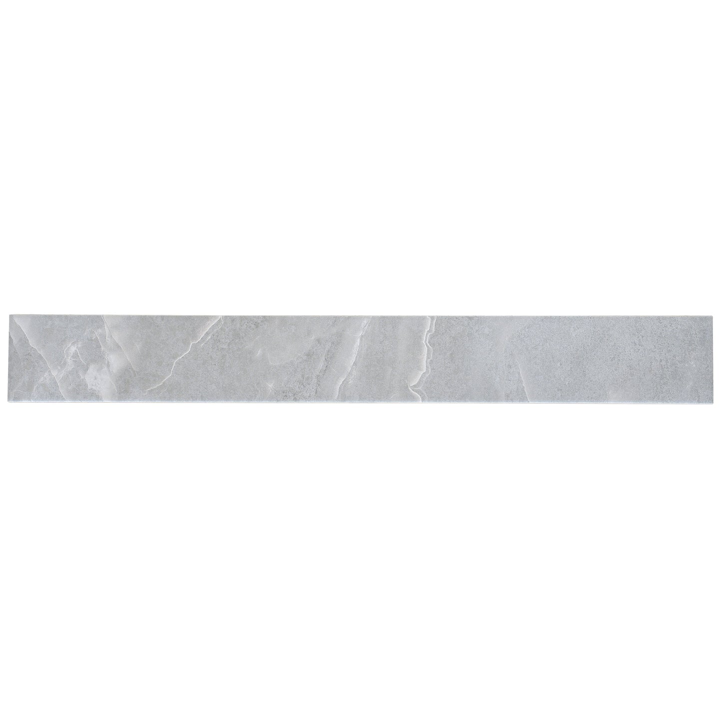 Soft Grey 3x24 Matte Porcelain Plank Tile - Sample