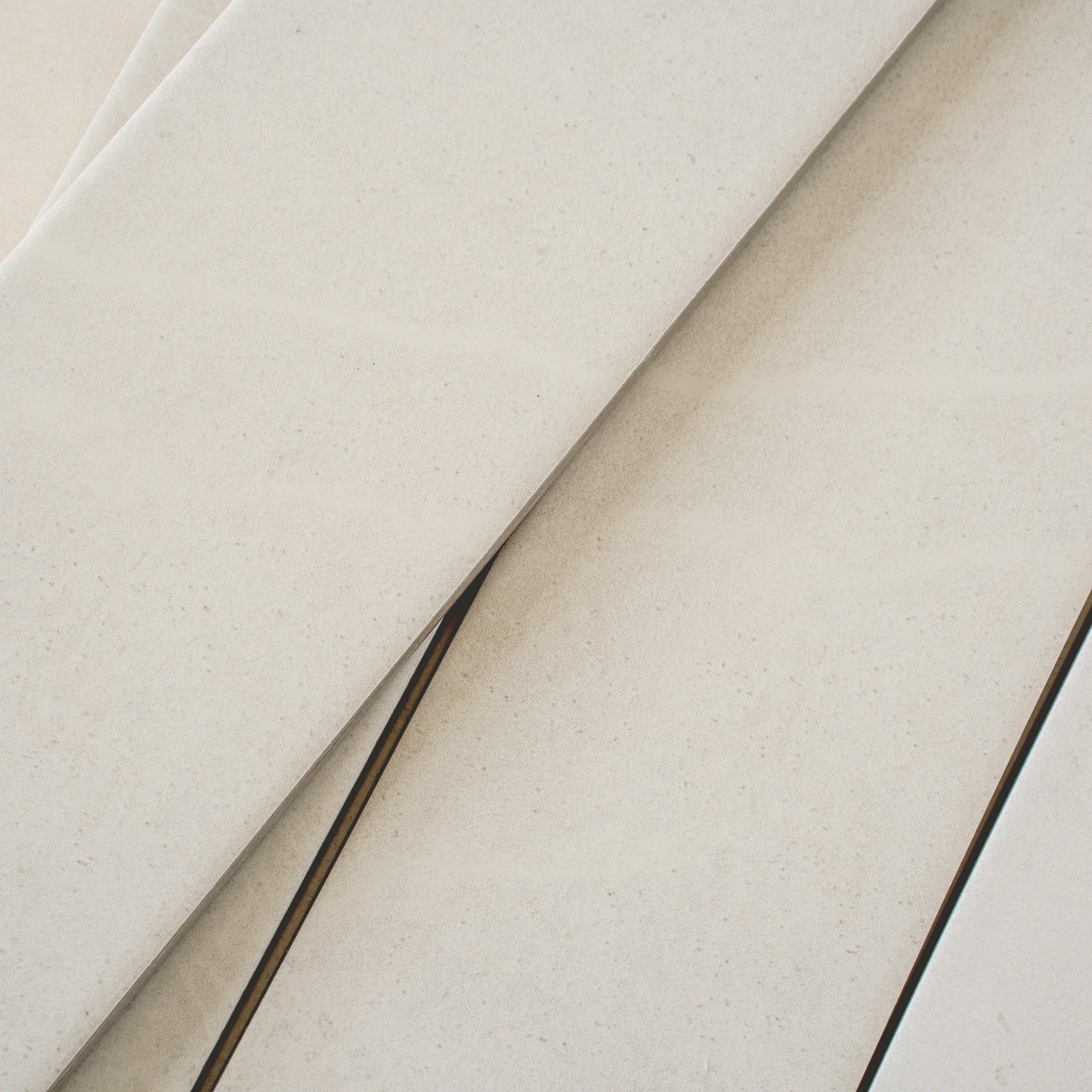 Soft White 3x24 Matte Porcelain Plank Tile - Sample