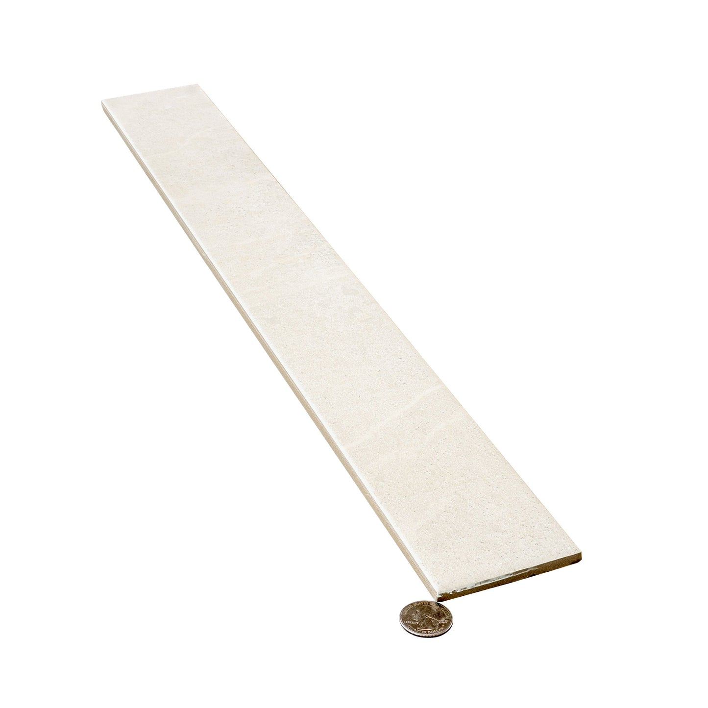 Soft White 3x24 Matte Porcelain Plank Tile - Sample