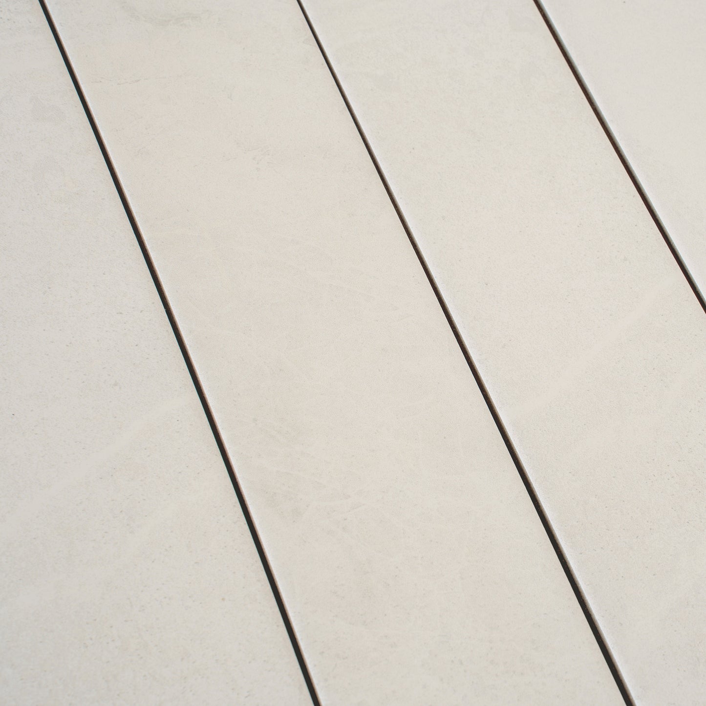 Soft White 3x24 Matte Porcelain Plank Tile - Sample