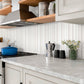 White 12 x 36 Satin Ceramic Large Tile - Sample