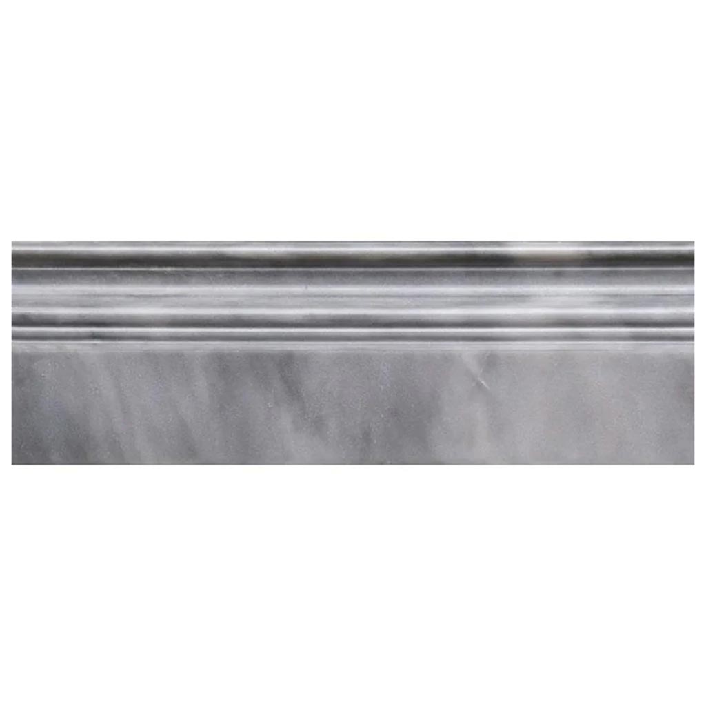 Cloud Gray 4 x 12 Polished Marble Baseboard Trim