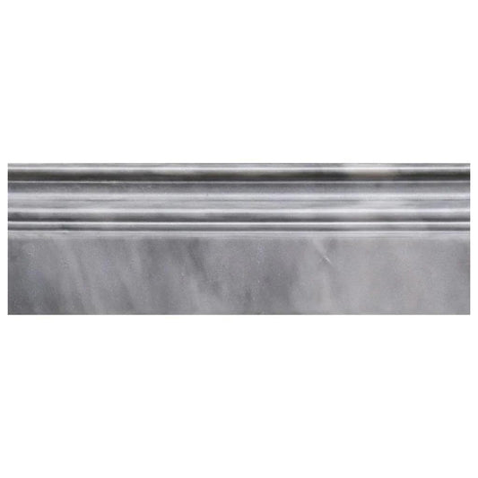 Cloud Gray 4 x 12 Polished Marble Baseboard Trim - Sample