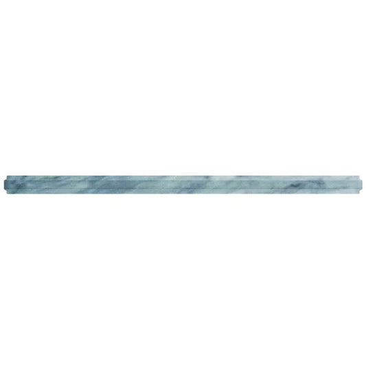 Gray 0.8 x 12 Polished Marble Pencil Trim - Sample