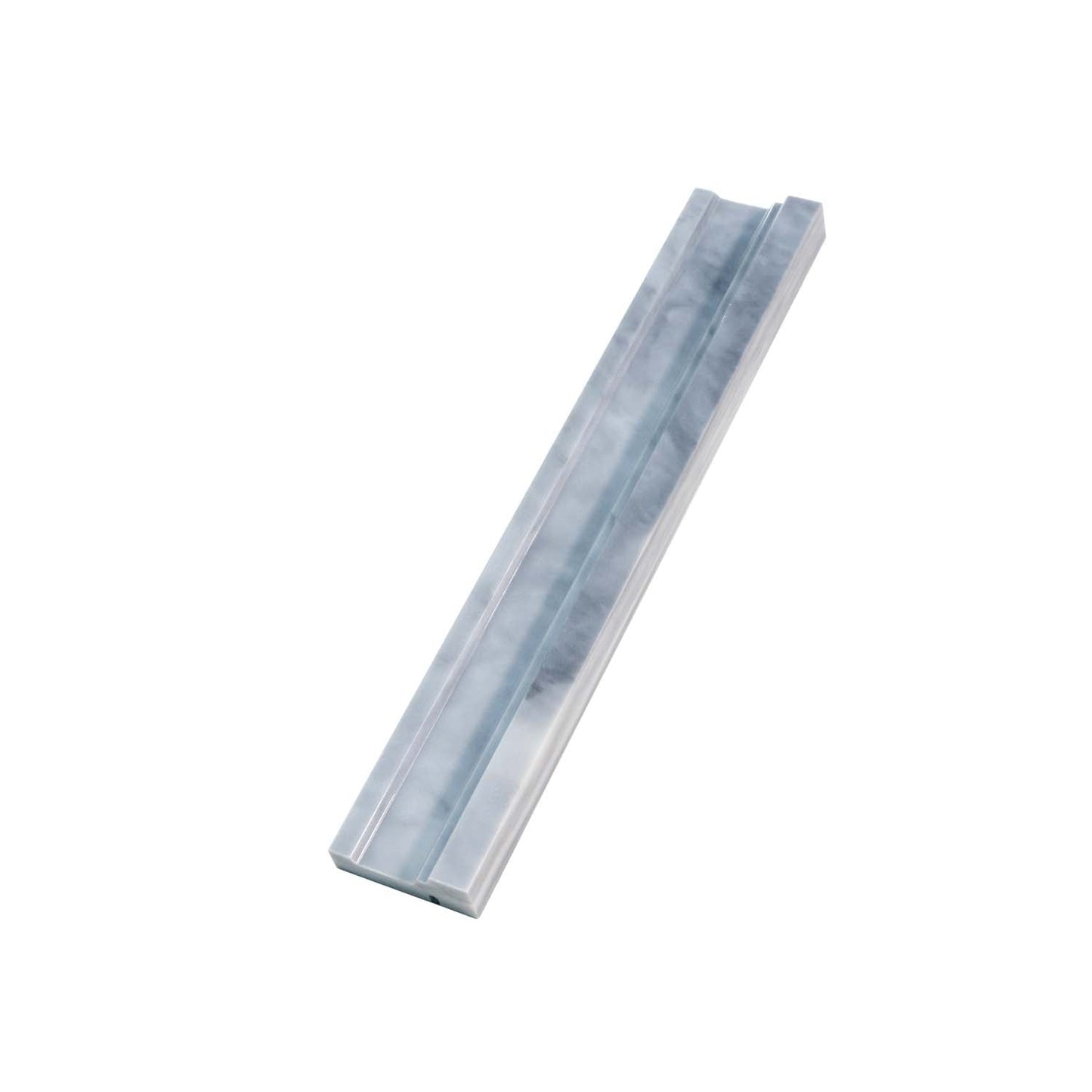 Gray 2 x 12 Polished Marble Chair Rail Trim