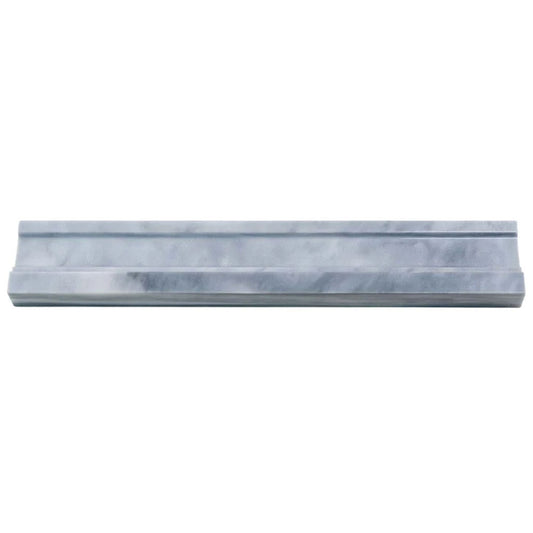 Gray 2 x 12 Polished Marble Chair Rail Trim