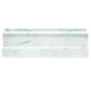 White 4 x 12 Polished Marble Baseboard Trim