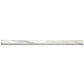 White 0.5 x 12 Polished Marble Pencil Trim