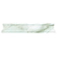 White 2 x 12 Polished Marble Chair Rail Trim