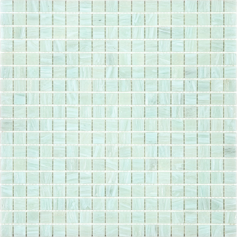 Ice Green 12 x 12 Glossy Glass Mosaic Tile