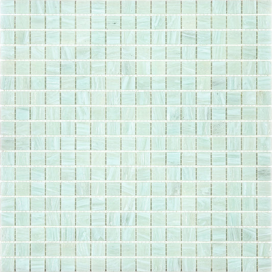 Ice Green 12 x 12 Glossy Glass Mosaic Tile - Sample