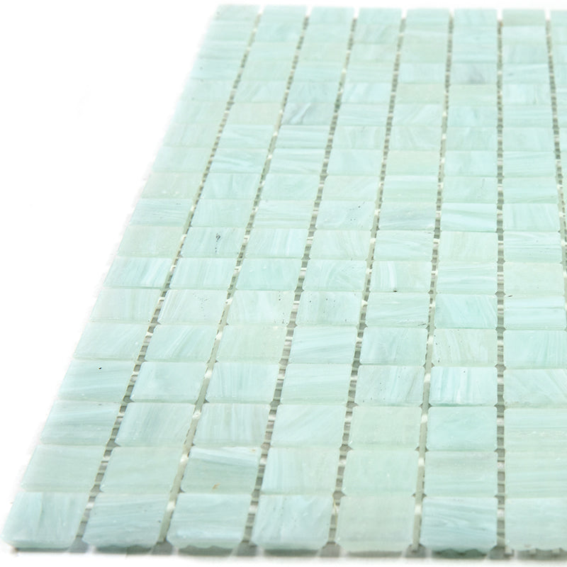 Ice Green 12 x 12 Glossy Glass Mosaic Tile