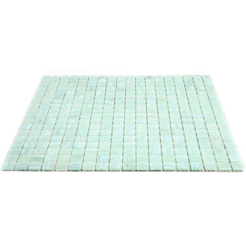 Ice Green 12 x 12 Glossy Glass Mosaic Tile