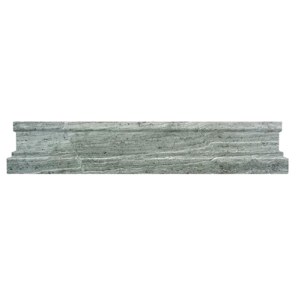 Dark Gray 2 x 12 Polished Marble Chair Rail Trim