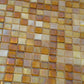 White and Gold 12 x 12 Glossy Glass Mosaic Tile