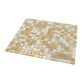 Yellow Gold and White 12 x 12 Glossy Glass Mosaic Tile